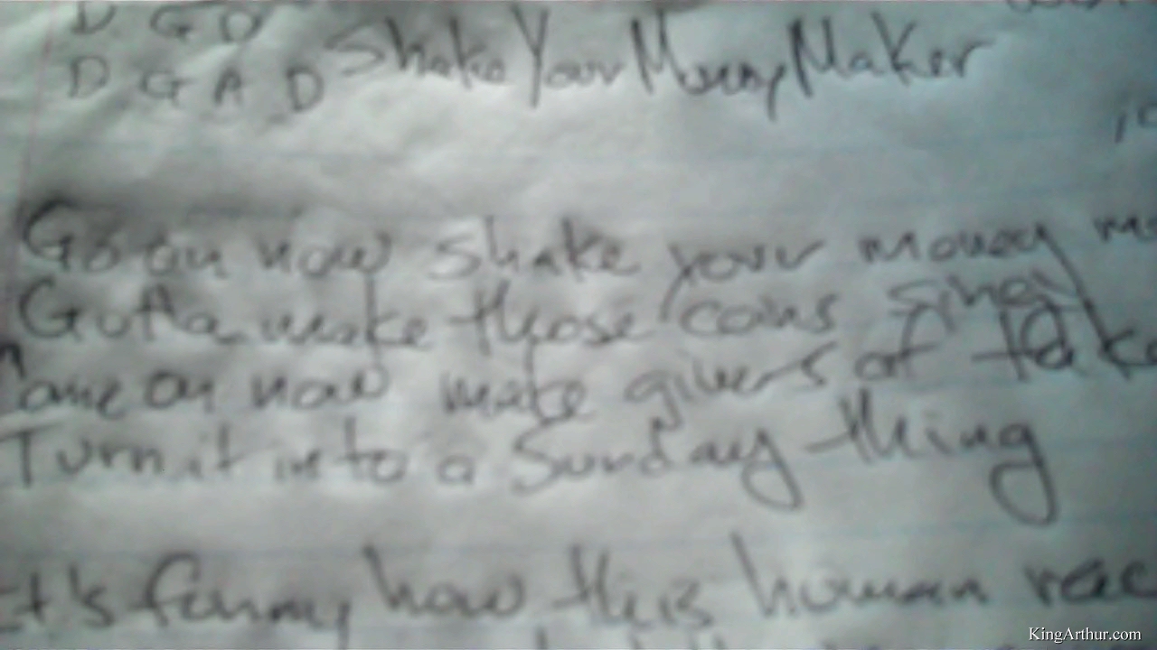 Shake-Your-Money-Maker-Handwritten-Lyrics – FameDomain.com
